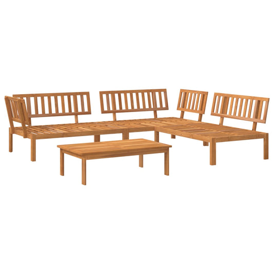 4 Piece Garden Pallet Sofa Set Solid Wood Acacia 4 Piece Garden Pallet Sofa Set Solid Wood Acacia