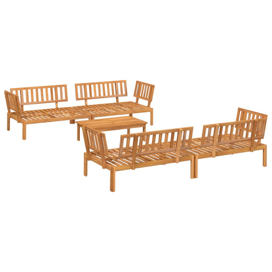 5 Piece Garden Pallet Sofa Set Solid Wood Acacia 5 Piece Garden Pallet Sofa Set Solid Wood Acacia