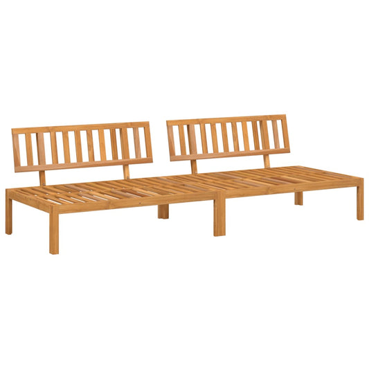 Garden Pallet Middle Sofas 2 pcs Solid Wood Acacia Garden Pallet Middle Sofas 2 pcs Solid Wood Acacia