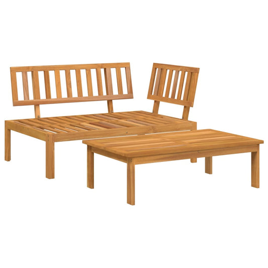 Garden Pallet Sofa Set 2 pcs Solid Wood Acacia Garden Pallet Sofa Set 2 pcs Solid Wood Acacia