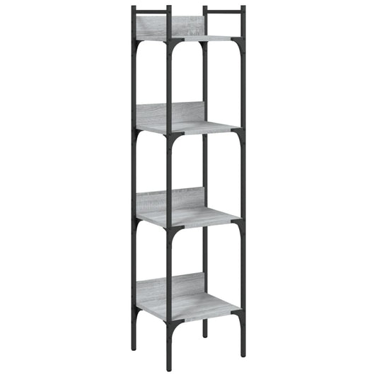 Bookshelf 4-Tier Grey Sonoma 35x30x138.5 cm Engineered Wood Bookshelf 4-Tier Grey Sonoma 35x30x138.5 cm Engineered Wood
