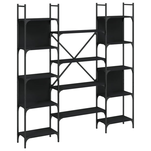 Bookshelf | Black | Engineered wood | Large | Bookshelf | Rectangular Bookshelf | Black | Engineered wood | Large | Bookshelf | Rectangular