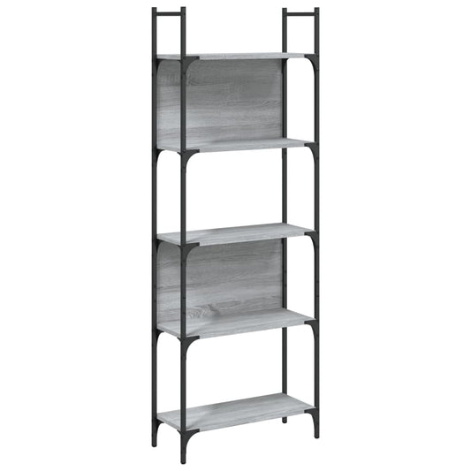 Bookshelf 5-Tier Grey Sonoma 60.5x24x166.5 cm Engineered Wood Bookshelf 5-Tier Grey Sonoma 60.5x24x166.5 cm Engineered Wood