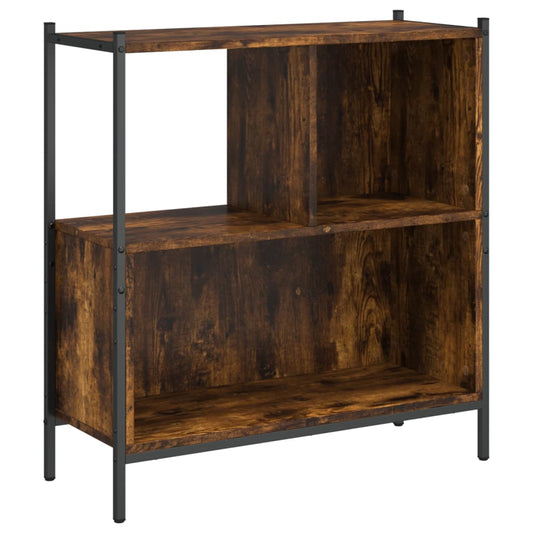 Bookcase Smoked Oak 72x28x77.5 cm Engineered Wood Bookcase Smoked Oak 72x28x77.5 cm Engineered Wood