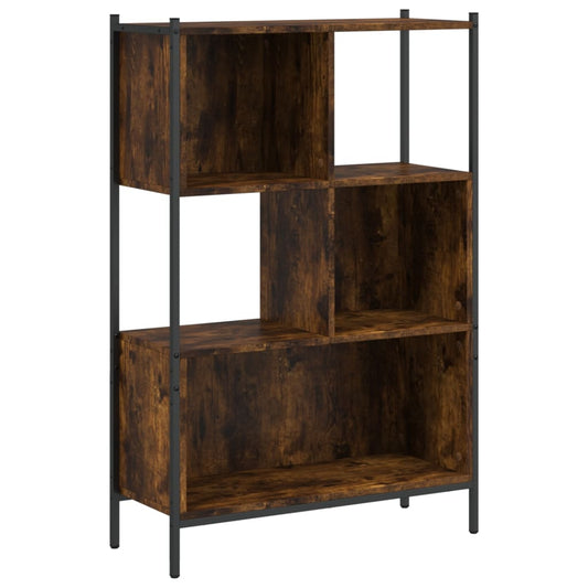 Bookcase Smoked Oak 72x28x109 cm Engineered Wood Bookcase Smoked Oak 72x28x109 cm Engineered Wood