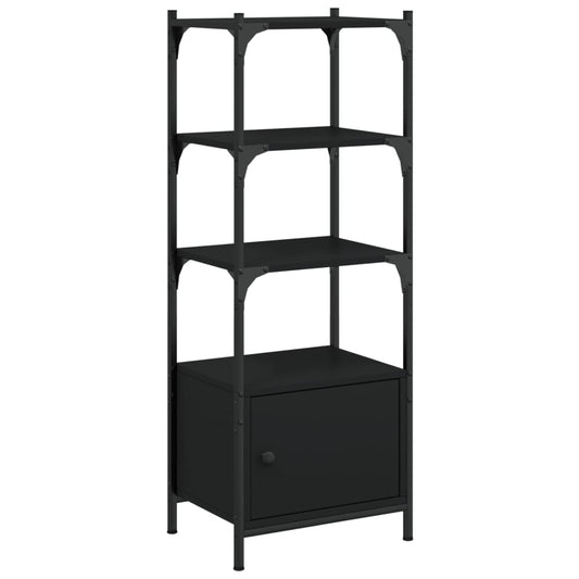 Bookcase 3-Tier Black 41x30x109.5 cm Engineered Wood Bookcase 3-Tier Black 41x30x109.5 cm Engineered Wood