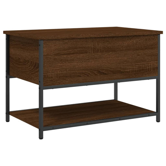 Storage Bench Brown Oak 70x42.5x47 cm Engineered Wood Storage Bench Brown Oak 70x42.5x47 cm Engineered Wood