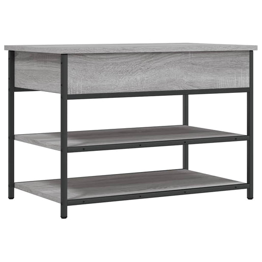 Shoe Bench Grey Sonoma 70x42.5x50 cm Engineered Wood Shoe Bench Grey Sonoma 70x42.5x50 cm Engineered Wood