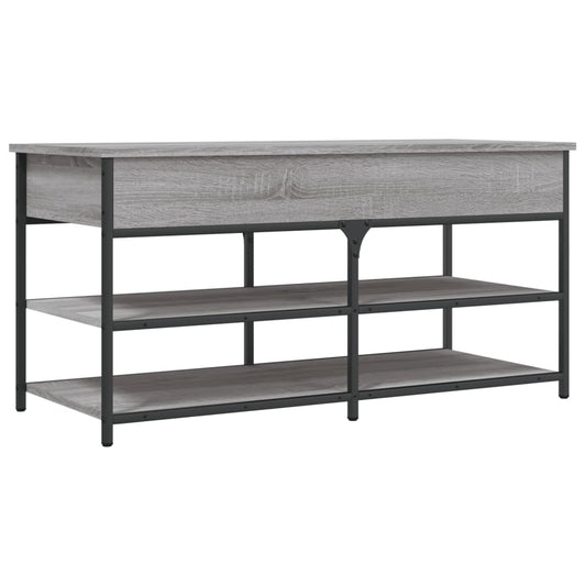 Shoe Bench Grey Sonoma 100x42.5x50 cm Engineered Wood Shoe Bench Grey Sonoma 100x42.5x50 cm Engineered Wood