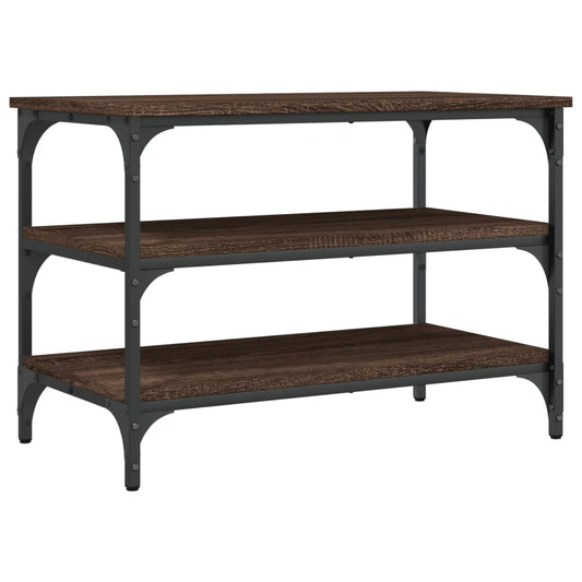 Shoe Bench Brown Oak 70x38.5x49 cm Engineered Wood Shoe Bench Brown Oak 70x38.5x49 cm Engineered Wood