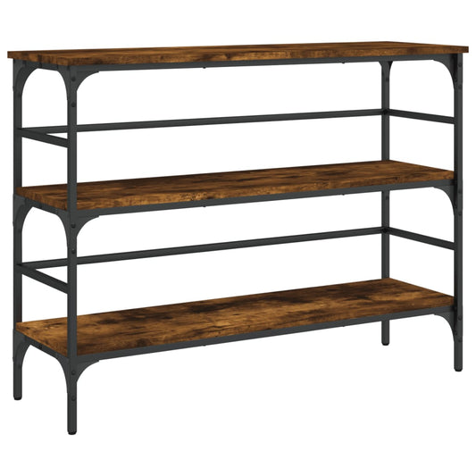 Console Table Smoked Oak 100x32x75 cm Engineered Wood Console Table Smoked Oak 100x32x75 cm Engineered Wood