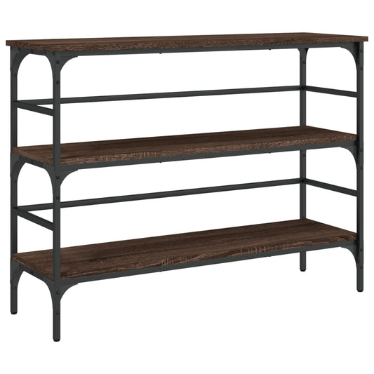 Console Table Brown Oak 100x32x75 cm Engineered Wood Console Table Brown Oak 100x32x75 cm Engineered Wood