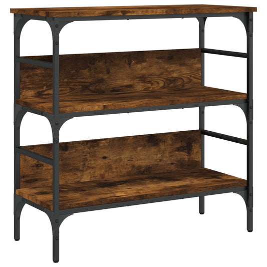 Console Table Smoked Oak 75x32x75 cm Engineered Wood Console Table Smoked Oak 75x32x75 cm Engineered Wood