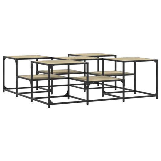 Coffee Table Sonoma Oak 121x121x40 cm Engineered Wood Coffee Table Sonoma Oak 121x121x40 cm Engineered Wood