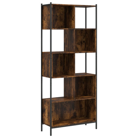 Bookcase Smoked Oak 72x28x172 cm Engineered Wood Bookcase Smoked Oak 72x28x172 cm Engineered Wood