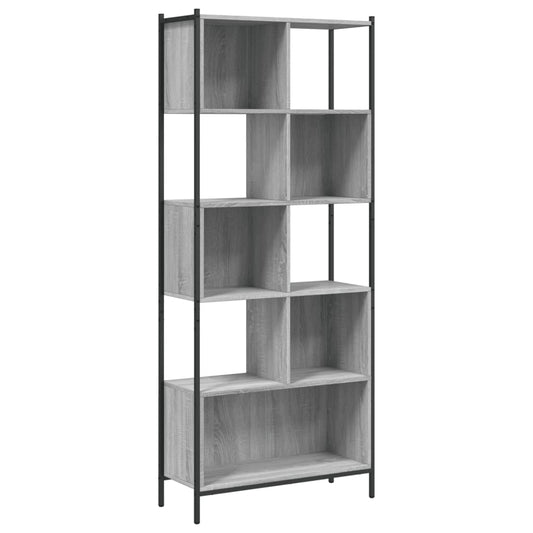 Bookcase Grey Sonoma 72x28x172 cm Engineered Wood Bookcase Grey Sonoma 72x28x172 cm Engineered Wood