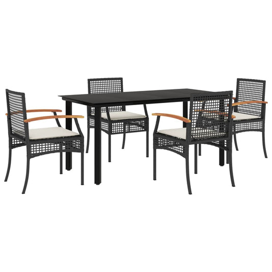 Garden Dining Set | Black | PE rattan | Five-piece set Garden Dining Set | Black | PE rattan | Five-piece set