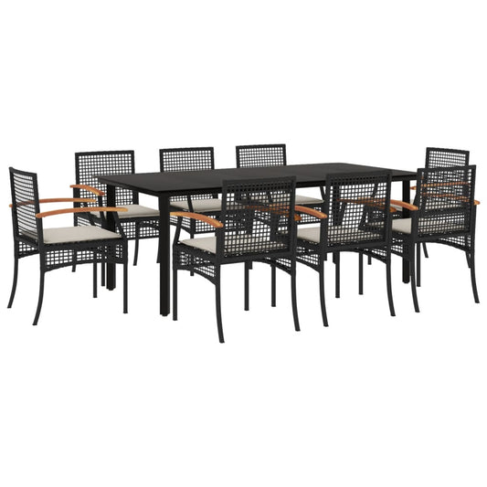 Garden Dining Set | Black, Cream White Garden Dining Set | Black, Cream White
