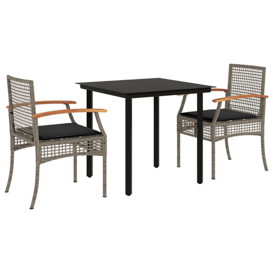 Garden Dining Set | Grey | PE Rattan | UV-Proof Materials Garden Dining Set | Grey | PE Rattan | UV-Proof Materials