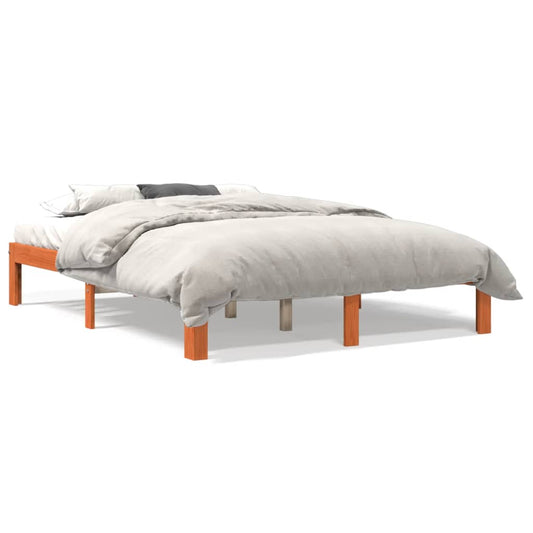 Bed Frame without Mattress Wax Brown 120x190 cm Small Double Solid Wood Pine Bed Frame without Mattress Wax Brown 120x190 cm Small Double Solid Wood Pine