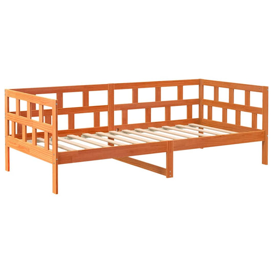Day Bed | Wax brown | Solid pine wood | Single Day Bed | Wax brown | Solid pine wood | Single