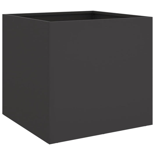 Planter Black 42x40x39 cm Steel Planter Black 42x40x39 cm Steel