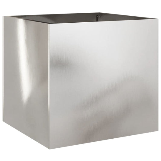 Planter Silver 42x40x39 cm Stainless Steel Planter Silver 42x40x39 cm Stainless Steel