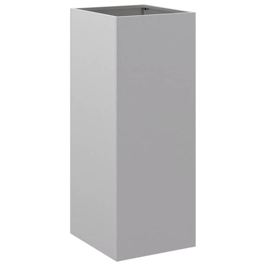 Planter Silver 32x29x75 cm Galvanised Steel Planter Silver 32x29x75 cm Galvanised Steel