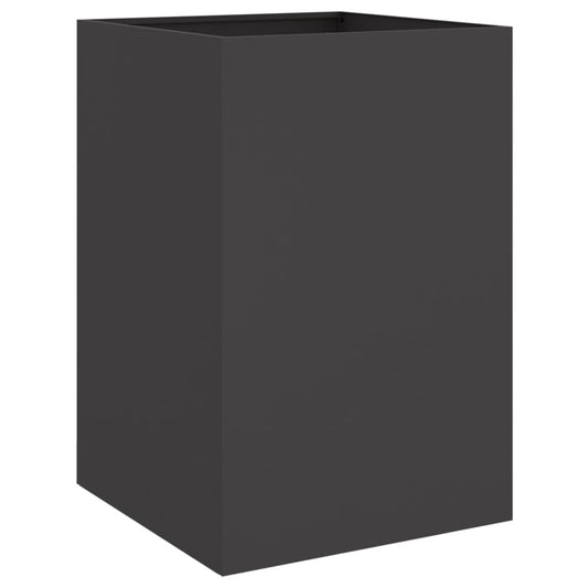 Planter Black 52x48x75 cm Steel Planter Black 52x48x75 cm Steel