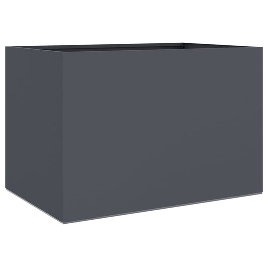 Planter Anthracite 62x40x39 cm Steel Planter Anthracite 62x40x39 cm Steel