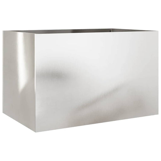 Planter Silver 62x40x39 cm Stainless Steel Planter Silver 62x40x39 cm Stainless Steel
