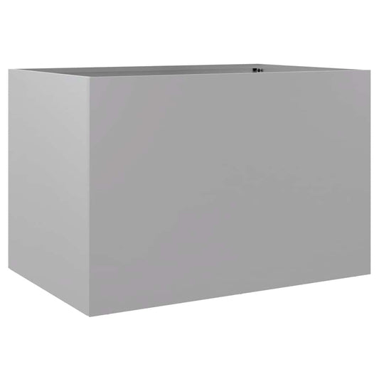 Planter Silver 62x40x39 cm Galvanised Steel Planter Silver 62x40x39 cm Galvanised Steel