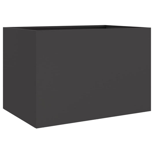 Planter Black 62x47x46 cm Steel Planter Black 62x47x46 cm Steel