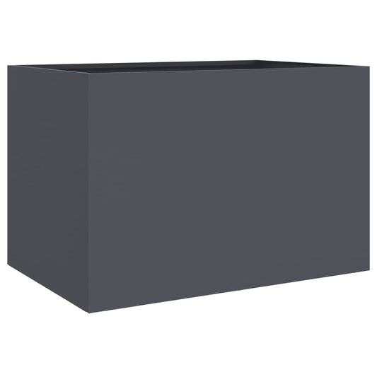 Planter Anthracite 62x47x46 cm Steel Planter Anthracite 62x47x46 cm Steel