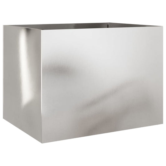 Planter Silver 62x47x46 cm Stainless Steel Planter Silver 62x47x46 cm Stainless Steel
