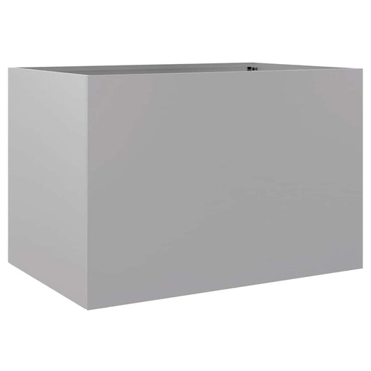 Planter Silver 62x47x46 cm Galvanised Steel Planter Silver 62x47x46 cm Galvanised Steel