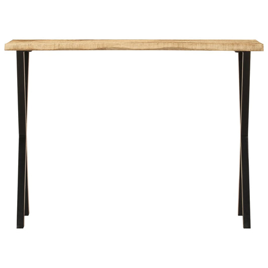 Console Table with Live Edge 105x33x76 cm Solid Wood Mango Console Table with Live Edge 105x33x76 cm Solid Wood Mango