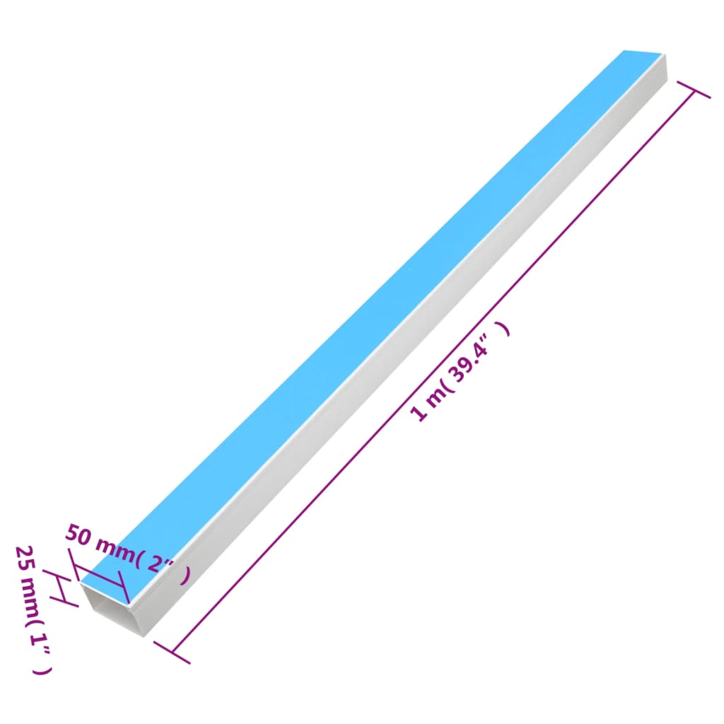 Cable Trunking Self-Adhesive 50x25 mm 30 m PVC