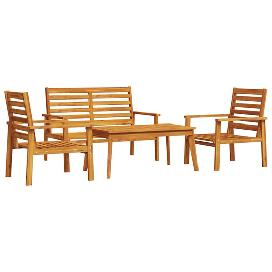 4 Piece Garden Lounge Set Solid Wood Acacia 4 Piece Garden Lounge Set Solid Wood Acacia