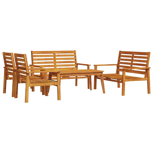 5 Piece Garden Lounge Set Solid Wood Acacia 5 Piece Garden Lounge Set Solid Wood Acacia