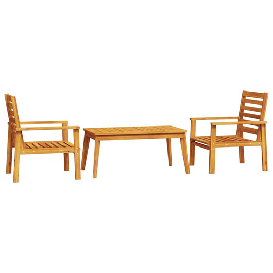 3 Piece Garden Lounge Set Solid Wood Acacia 3 Piece Garden Lounge Set Solid Wood Acacia