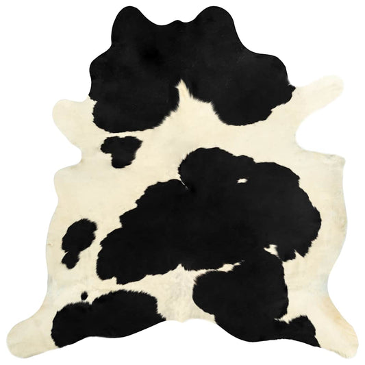 Real Cowhide Rug Black and White 180x220 cm Real Cowhide Rug Black and White 180x220 cm