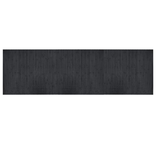 Rug Rectangular Grey 60x200 cm Bamboo Rug Rectangular Grey 60x200 cm Bamboo