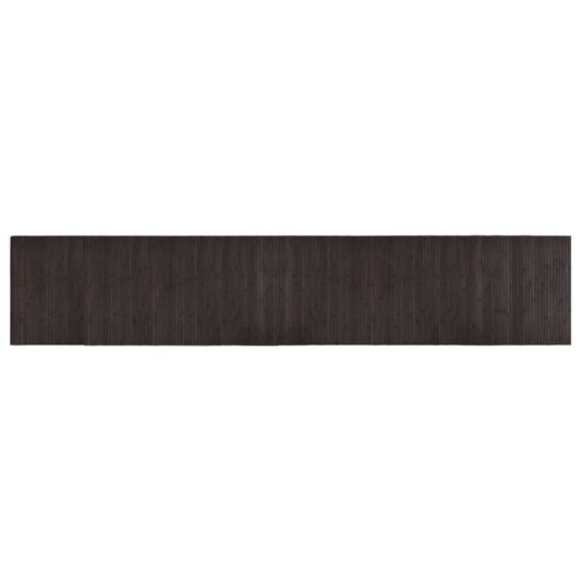 Rug Rectangular Dark Brown 60x300 cm Bamboo Rug Rectangular Dark Brown 60x300 cm Bamboo
