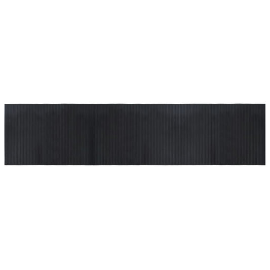 Rug Rectangular Black 70x300 cm Bamboo Rug Rectangular Black 70x300 cm Bamboo