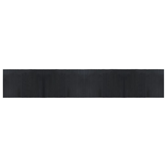 Rug Rectangular Black 70x400 cm Bamboo Rug Rectangular Black 70x400 cm Bamboo