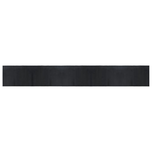 Rug Rectangular Black 70x500 cm Bamboo Rug Rectangular Black 70x500 cm Bamboo