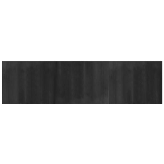 Rug Rectangular Grey 80x300 cm Bamboo Rug Rectangular Grey 80x300 cm Bamboo