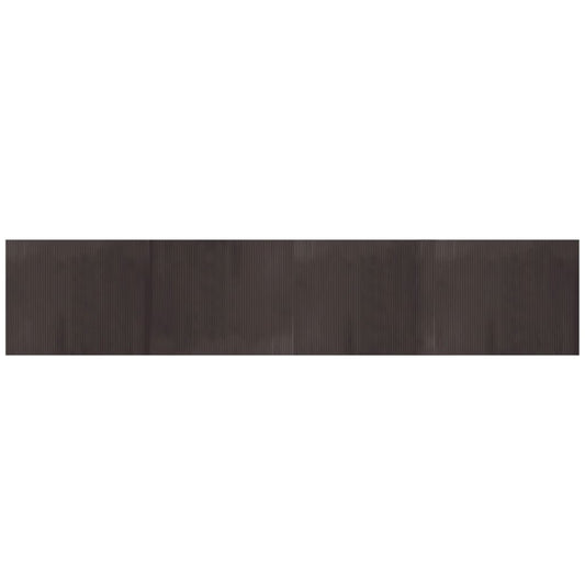 Rug Rectangular Dark Brown 80x400 cm Bamboo Rug Rectangular Dark Brown 80x400 cm Bamboo