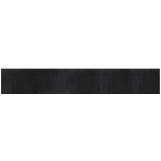 Rug | Black | Bamboo, Polypropylene | 80x500 cm | Non-slip | Rug Rug | Black | Bamboo, Polypropylene | 80x500 cm | Non-slip | Rug